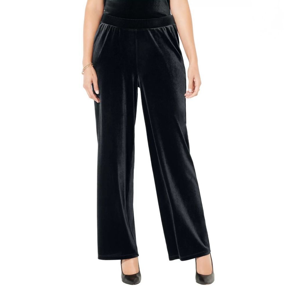 Catherines Velvet Wide Leg Pant D3*